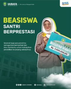IAIBAFA Berikan Beasiswa untuk Santri Berprestasi