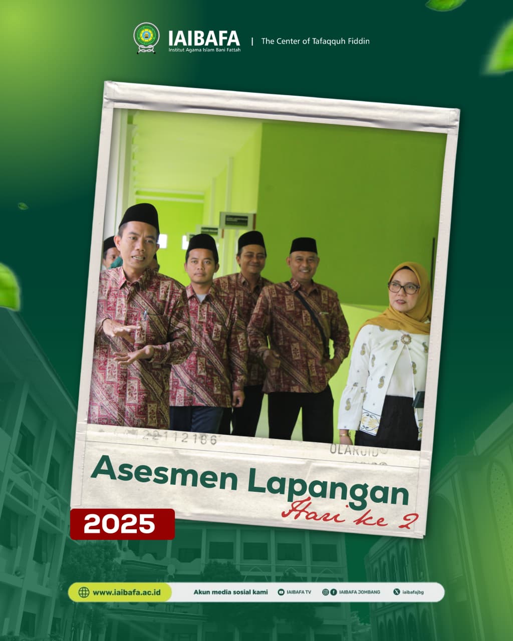Hari Kedua Asesmen Lapangan Tim Asesor LAMEMBA di IAI BANI FATTAH Jombang Peninjauan Lapangan dan Sesi Penyampaian Feedback