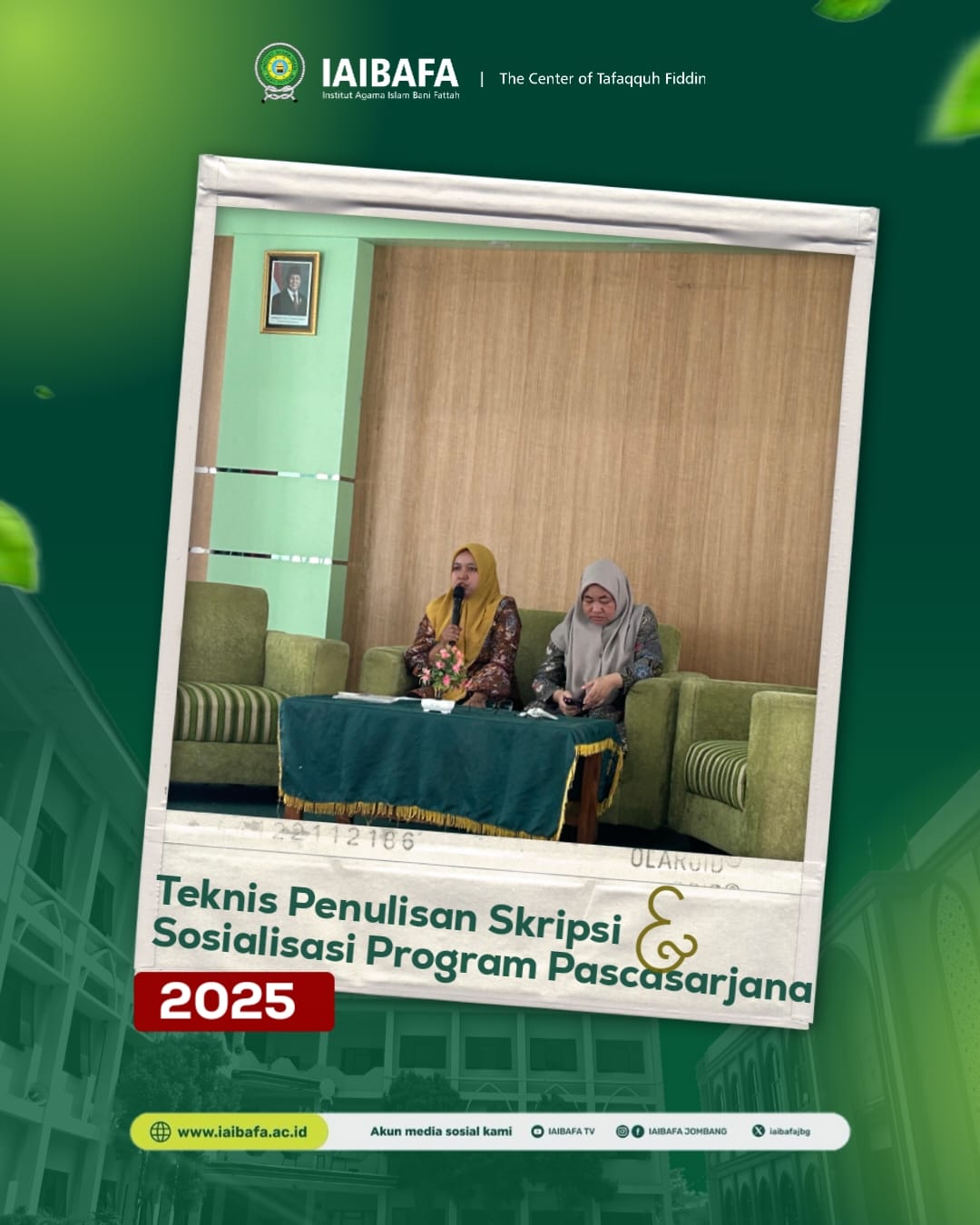IAIBAFA Gelar Teknis Penulisan Skripsi & Sosialisasi Program Pascasarjana