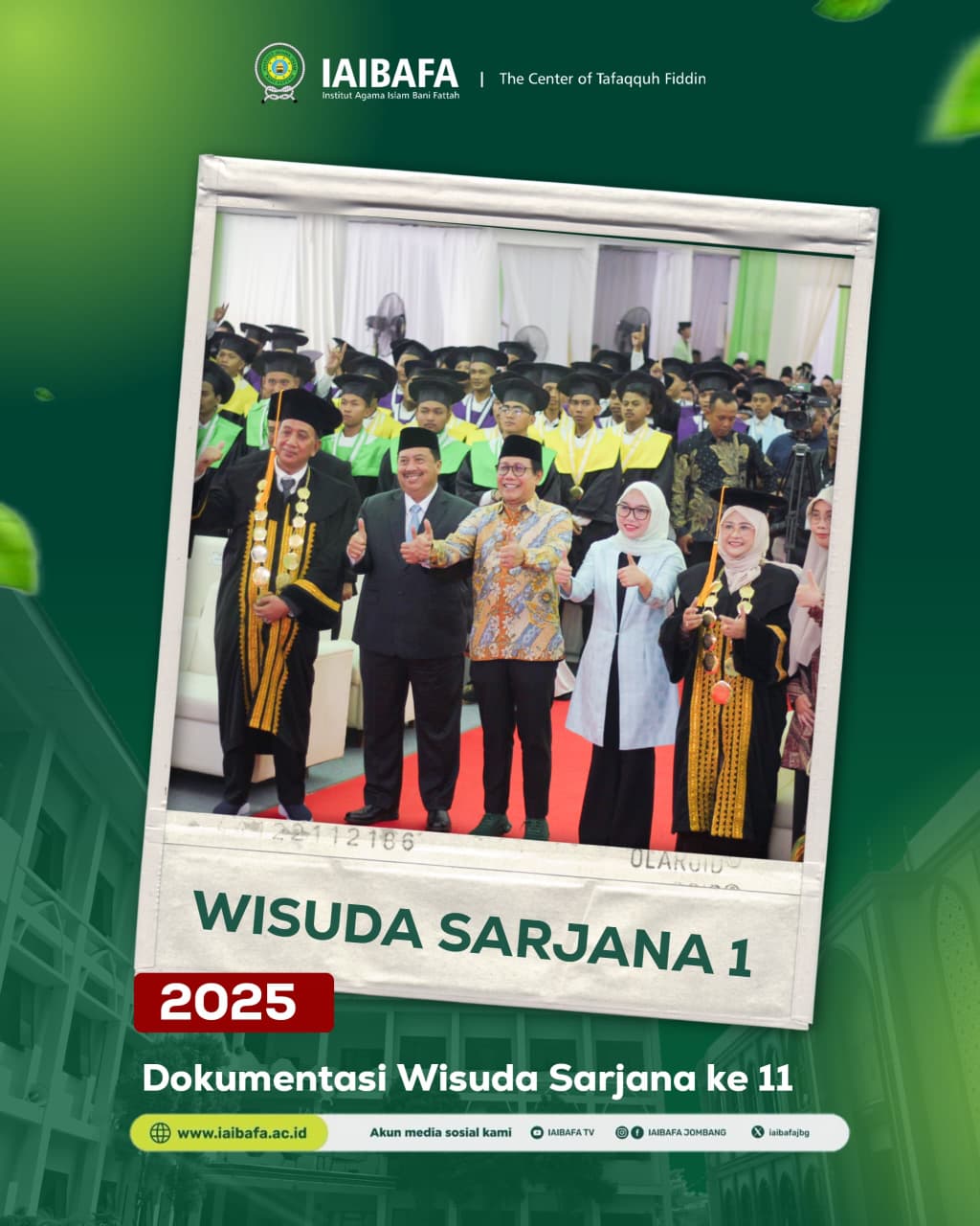 Institut Agama Islam Bani Fattah Selenggarakan Wisuda ke-11