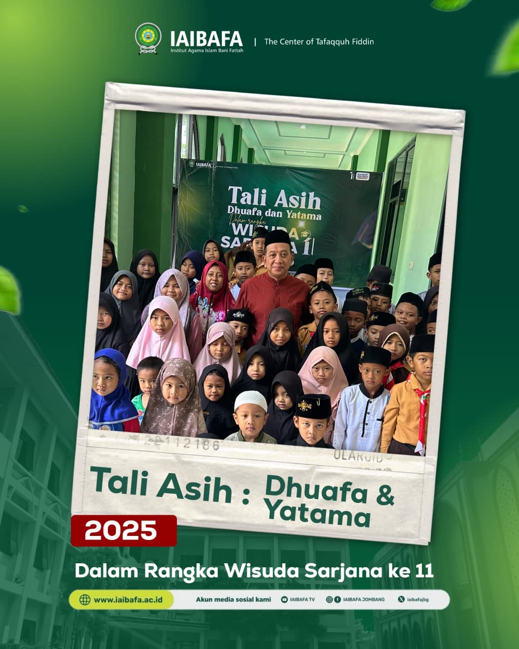 IAI BANI FATTAH Jombang Gelar Tali Asih untuk Dhuafa dan Yatim, Wujud Syukur dan Kebersamaan